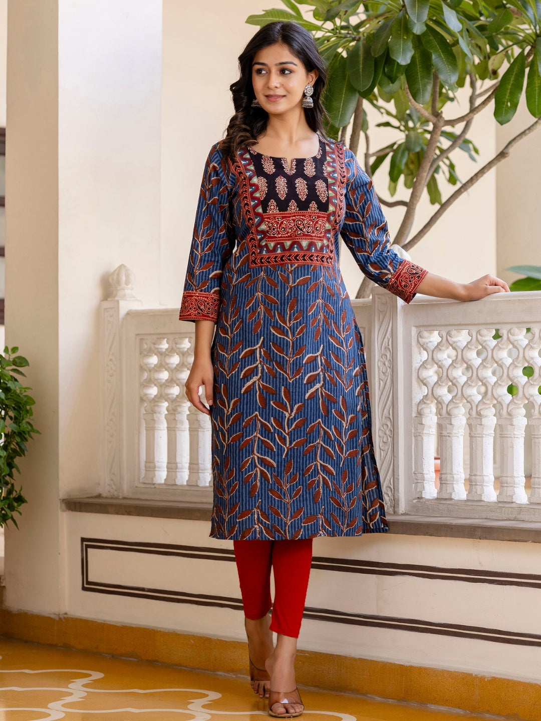 Srishti Tabla Ajrak Kurti