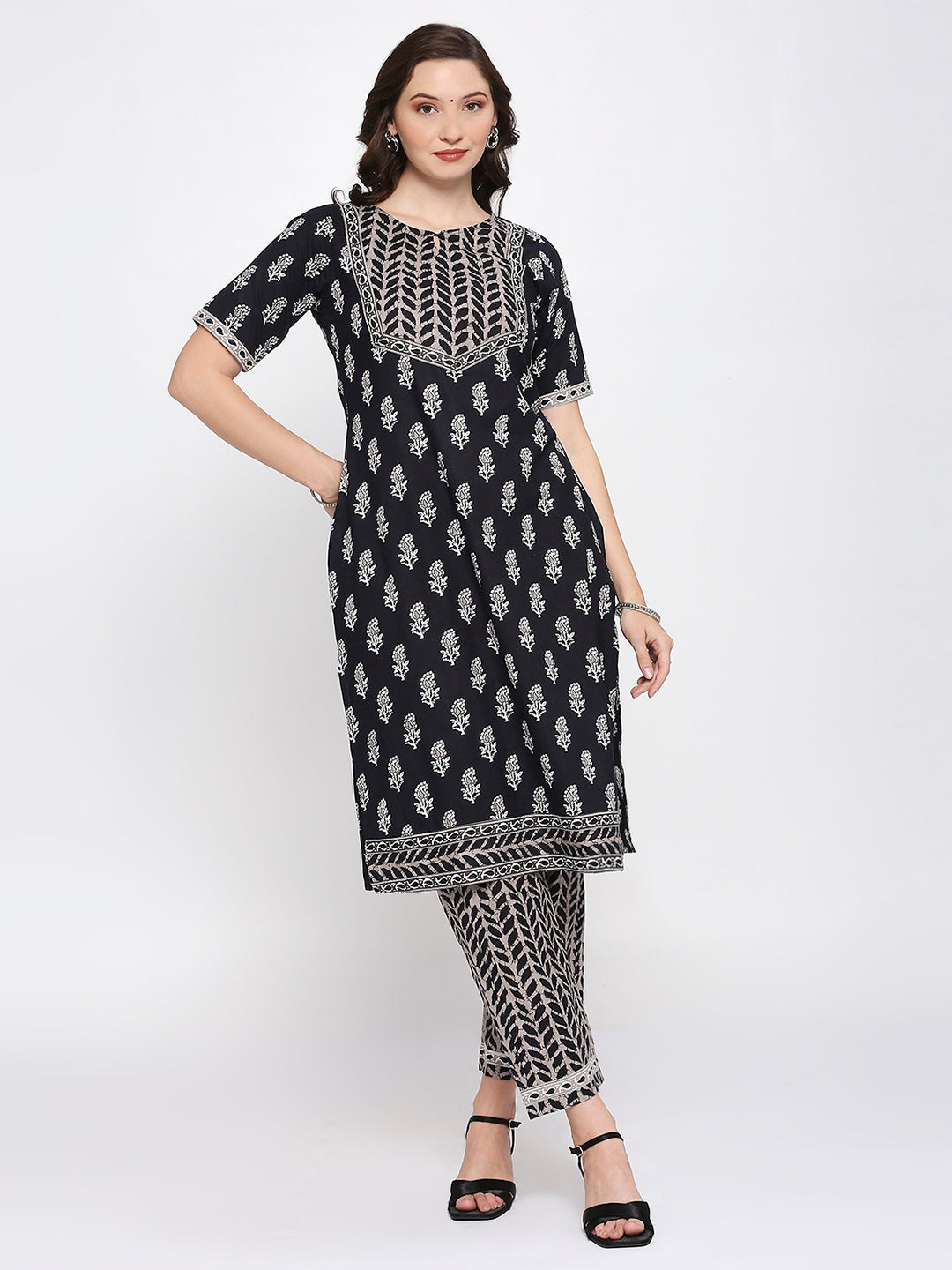 Cotton block printed kurti