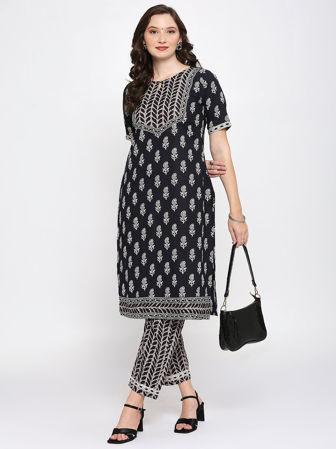 Cotton block printed kurti