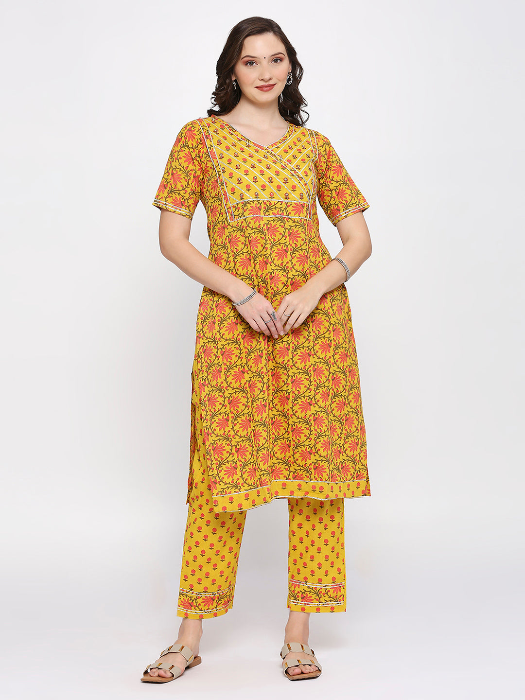 Cotton kurti pant set