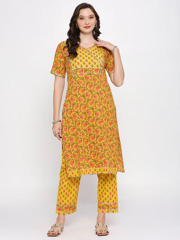 Cotton kurti pant set